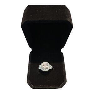 RSC Costume Jewelry Clear & Pink Cubic Zirconia Size 5